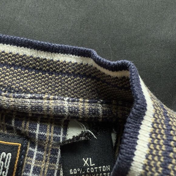 Vintage J. Riggings Sweater Vest Adult Extra Large Green Beige Argyle 90s Mens - Picture 3 of 7